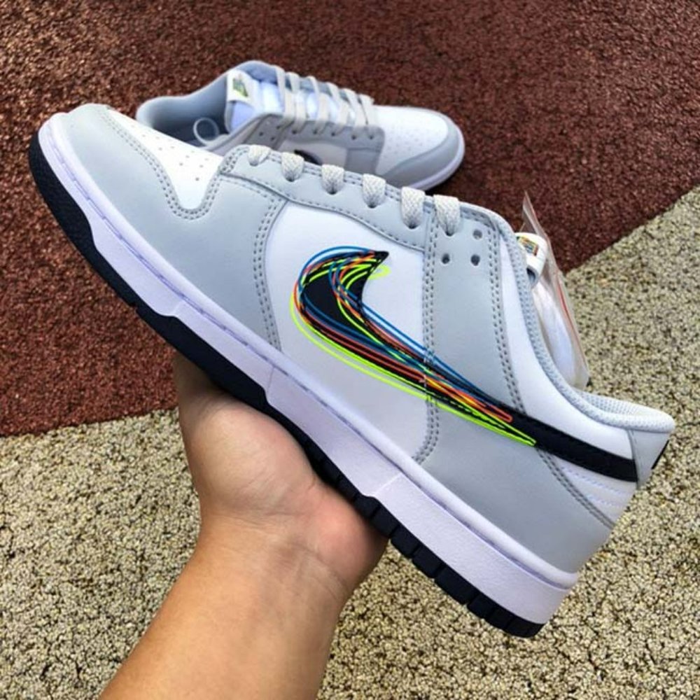 Nike Dunk Low x 3D Swoosh Sneakers - Picture 6 of 10
